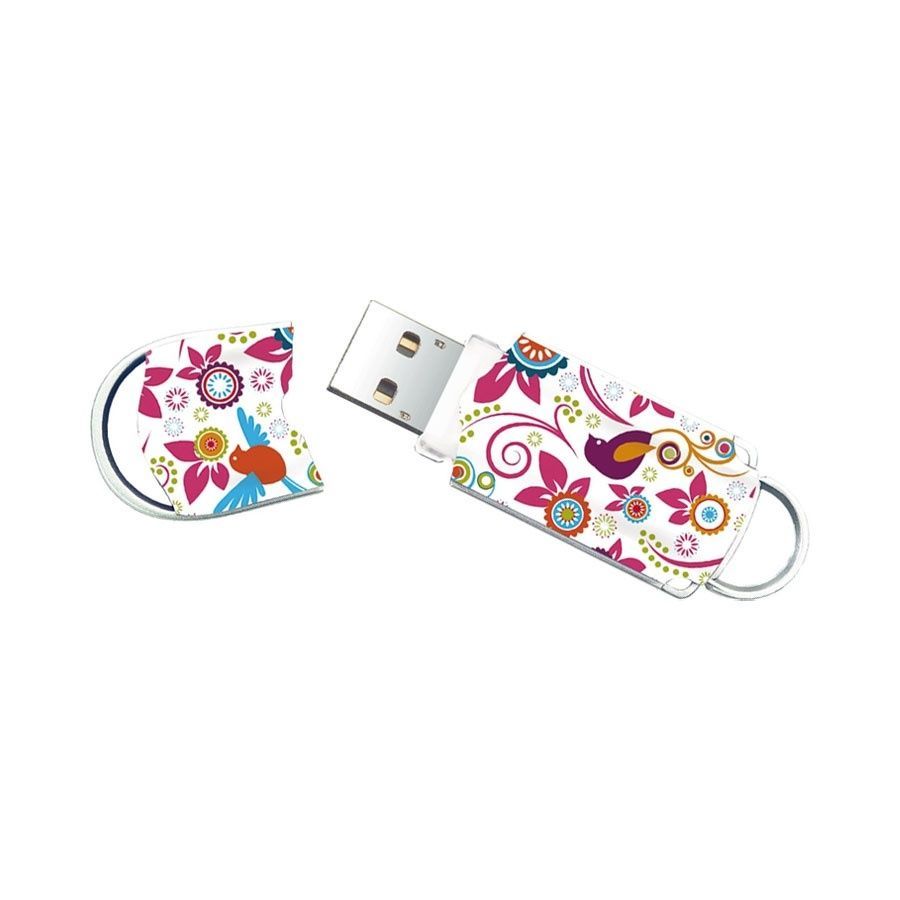 Integral 8GB Xpression Girly Flower Pattern USB Flash Pen Drive Memory 