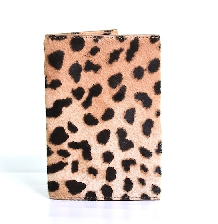 ROBERTO CAVALLI PONY HAIR LEOPARD PASSPORT HOLDER WALLET PERFECT GIFT