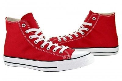 Converse All Star Chuck Taylor HI M9621 Authentic Red Sneakers Shoes 