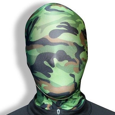 MORPHSUIT === Combat Camoflage Morph Mask === ADULT ONE SIZE