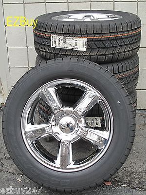   FACTORY STYLE NEW CHROME WHEELS GOODYEAR TIRES 5308 (Fits 2007 Tahoe