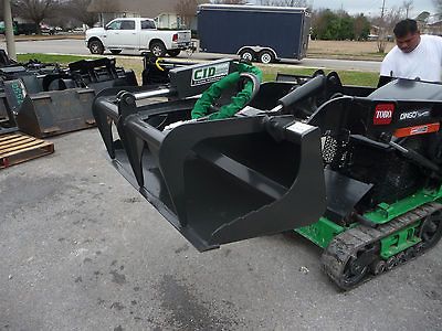 New Toro Dingo Mini Skid Steer 44 Bucket Grapple Attachment  Shipping 