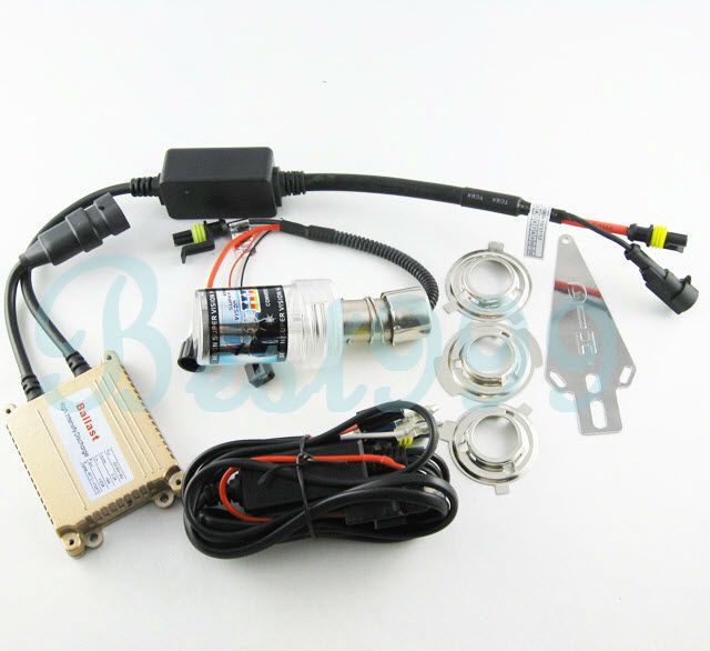 Motorcycle Hi/Lo Bulb Light Complete HID Kit H4 3 H6 3 P15D 25 3 P43T 