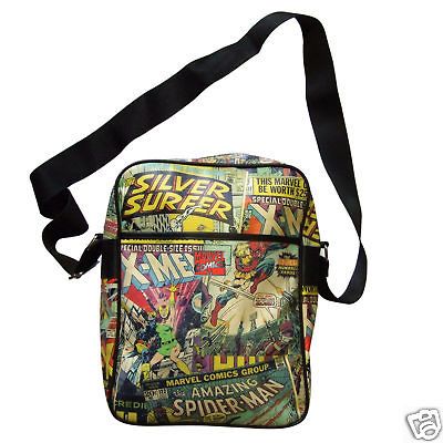 MARVEL COMICS OFFICIAL SPIDERMAN X MEN RETRO FLIGHT MESSENGER SHOULDER 