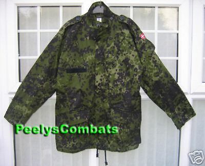 RARE** Genuine DANISH M84 Green Flecktarn Camo JACKET **NEW**   48L 