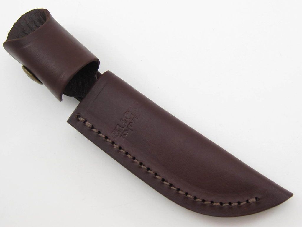 BUCK 102 WOODSMAN BURGUNDY LEATHER 4 FIXED BLADE KNIFE SHEATH ~NEW~