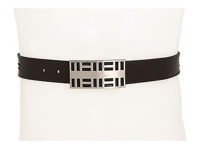 295 NEW BX Versace Men 42 IN 105 CM Brown Cutout Leather Belt 