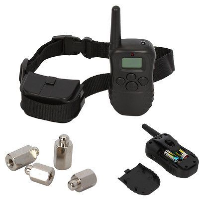 Newly listed New 300M LCD 100LV Level Shock Vibra Remote Pet Dog 