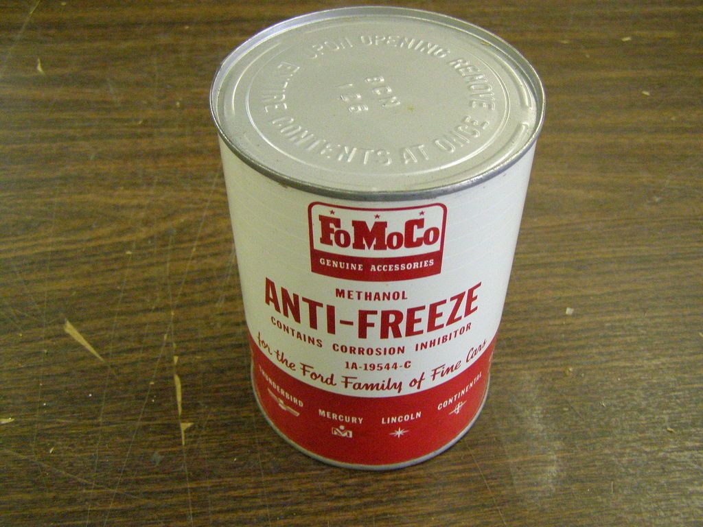 NOS Ford Anti Freeze Can 1950s Oil Can Fairlane Thunderbird 1957 