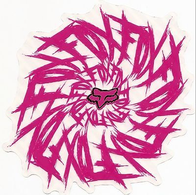 fox racing dizzle sticker pink new from canada time left