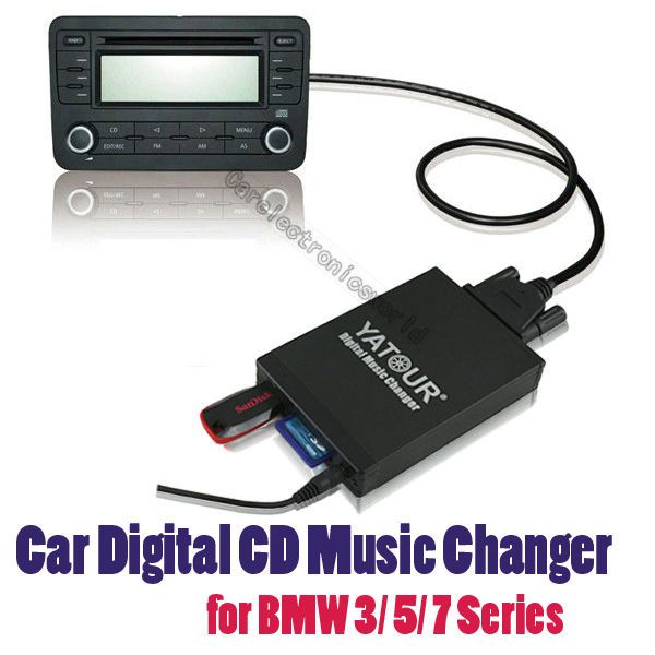 Car Digital CD Music Changer USB SD  for BMW 3 5 7 Series Bluetooth 