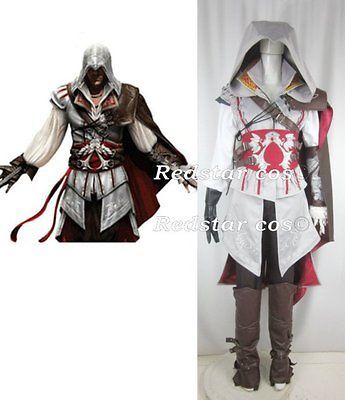 Assassins Creed 2 II EZIO cosplay costume Male Outfit   Custom Made 