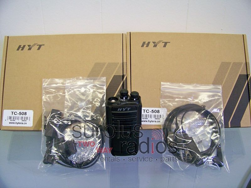 NEW HYT TC 508 TC508 VHF 146 174MHZ 5W 16CH RADIOS RACING POLICE 