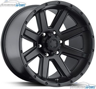 18x8.5 Ultra 195 Crusher 5x127 5x5 +10mm Gloss Black Wheels Rims Inch 