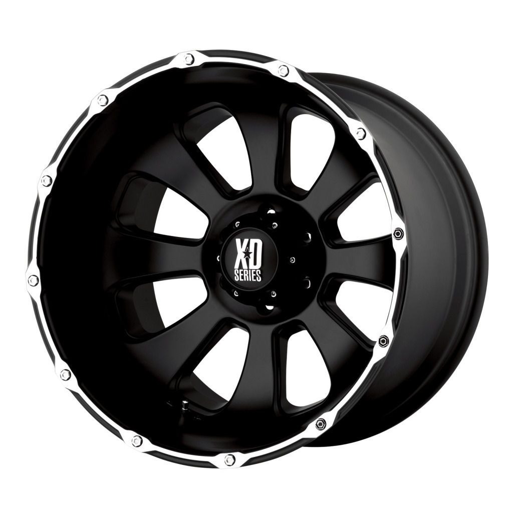 20X12 XD Armour Matte Black Wheels 6X5.5  Silverado / Sierra / GM SUV 