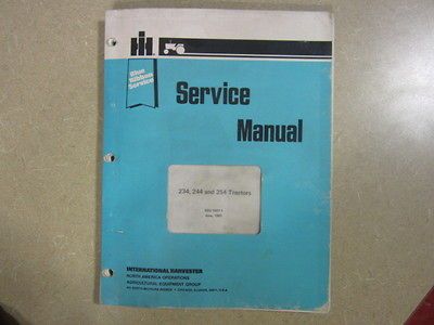 international harvester 234 244 254 tractor service manual time left