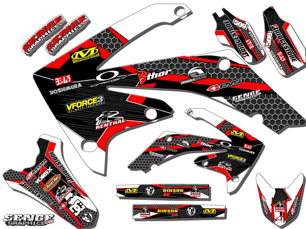 2008 2009 2010 2011 2012 CRF 150 230 F GRAPHICS KIT CRF150F CRF230F 