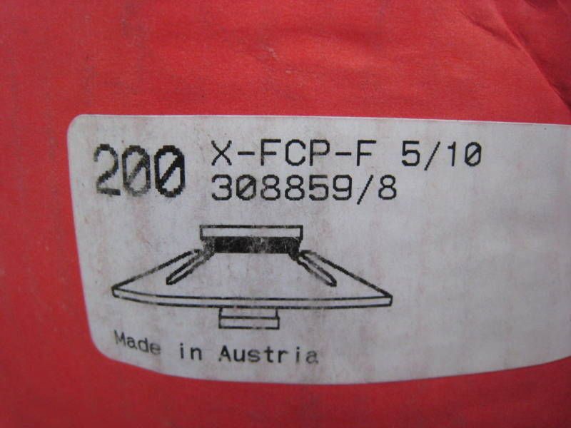 hilti fasteners # x fcp f 5 10 lot of