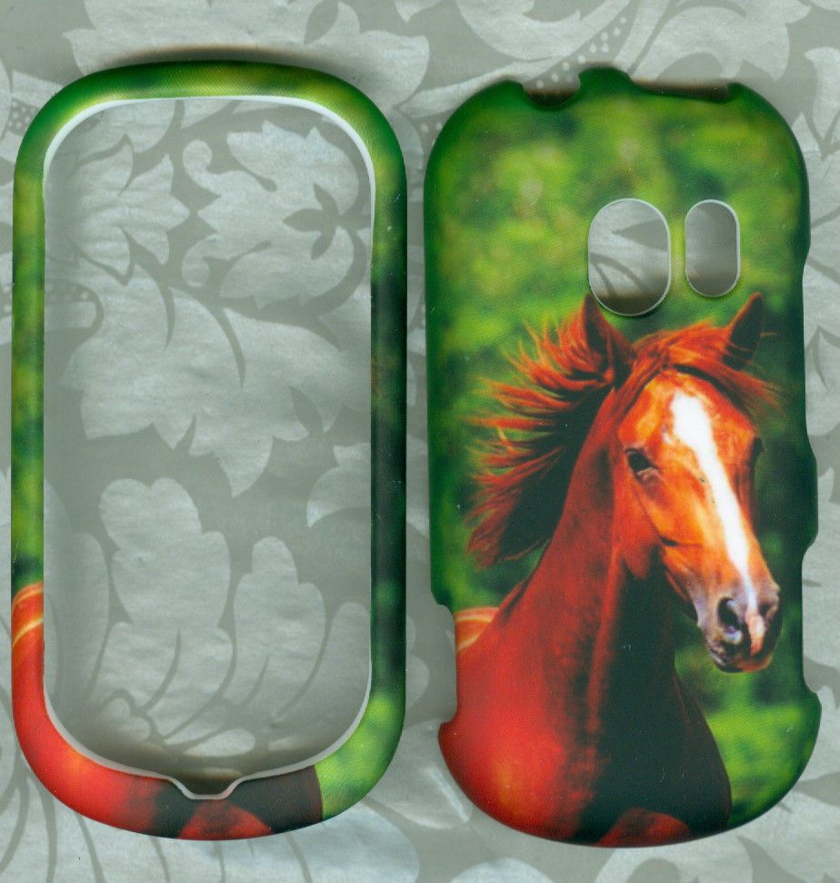 rubberized horse green LG EXTRAVERT vn271 verizon phone snap on cover 