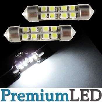 Xenon White 8 SMD LED 39mm Festoon 211 211 2 212 212 2 6429 Dome Light 