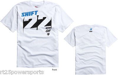 Shift Racing Chad Reed Knockout Tee White Adult 2XL Team Two Two