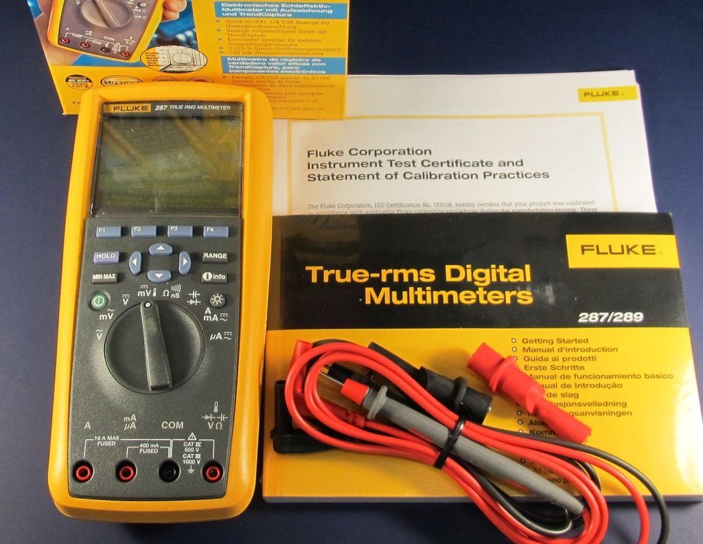 fluke 287 true rms industrial logging multimeter new one day