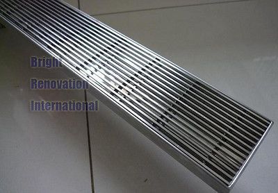 Brand New Streamline HANDMADE Shower Floor Long Waste Grate Drain 