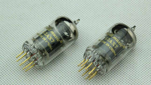2pcs matched Brand New TJ fullmusic vacuum tubes 12AX7, ECC83 golden 