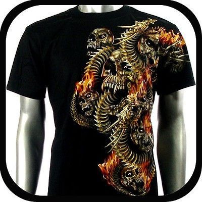 RC Survivor T Shirt Biker Skull Tattoo Rock WB3 Sz M Heavy Metal Indie 