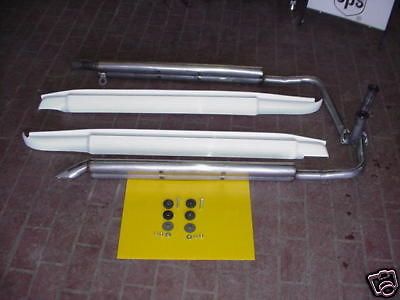 1968 1969 corvette side pipe kit 427 alum fiberglass time