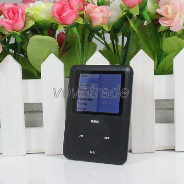 Fashion Black Slim 4GB 1.8 LCD Screen  MP4 Multimedia Player 