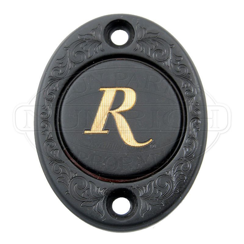 remington factory black pistol grip cap w engraving time left