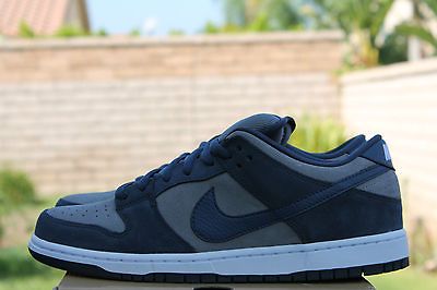 NIKE DUNK LOW PRO SB SZ 8 THUNDER BLUE COOL GREY WHITE 304292 409