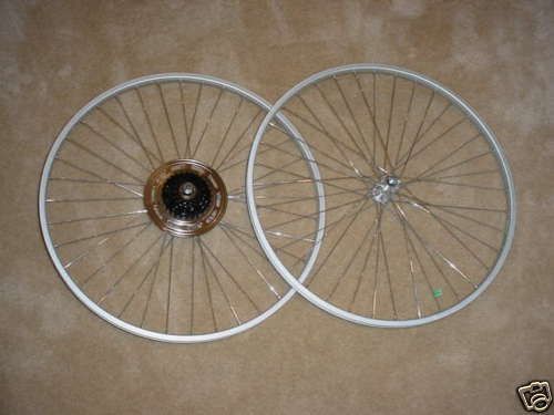 BICYCLE WHEEL SET 27 X 1 1/4 SAFETY FIT SCHWINN CONTINENTAL SUBURBAN 