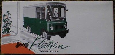 1961 jeep fleetvan fj 3a willys 61 brochure time left