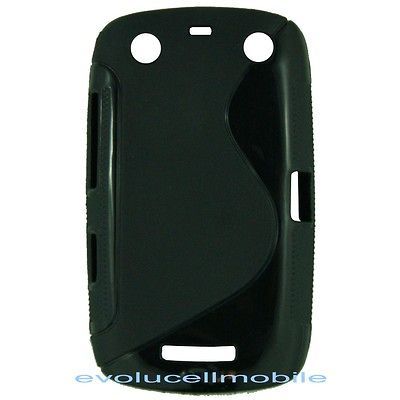 For the Blackberry Curve Touch 9380 Black Wave Cell Phone cover 