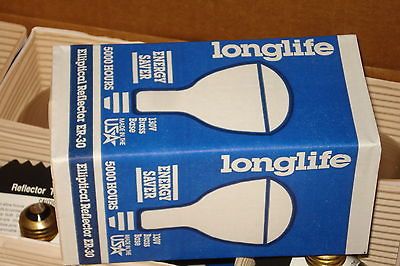 Box of 24 Longlife Light Bulbs 130V 75 WATTS Elliptical Reflector ER 