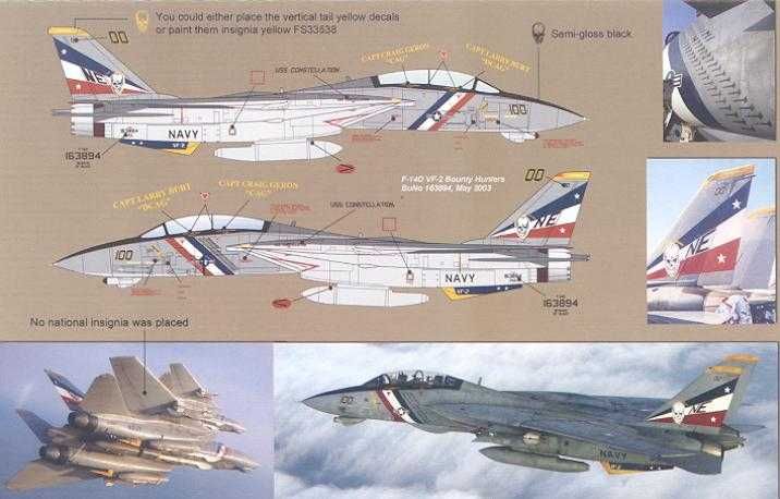 Zotz Decals 1 32 Grumman F 14 Tomcat Bounty Hunters VF 2