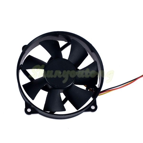 92mm x 92mm x 25mm 3 pin CPU PC Round Fan Cooler Heatsink Exhaust