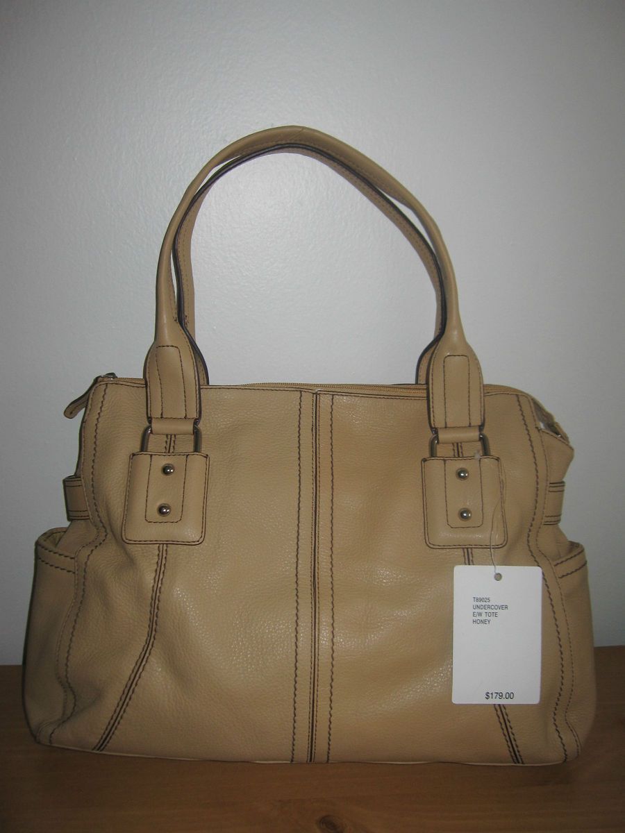 New $179 Tignanello Undercover E w Tote Honey Handbag