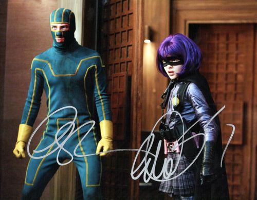 Kick Ass Chloe MORETZ Aaron Johnson Autograph Copy