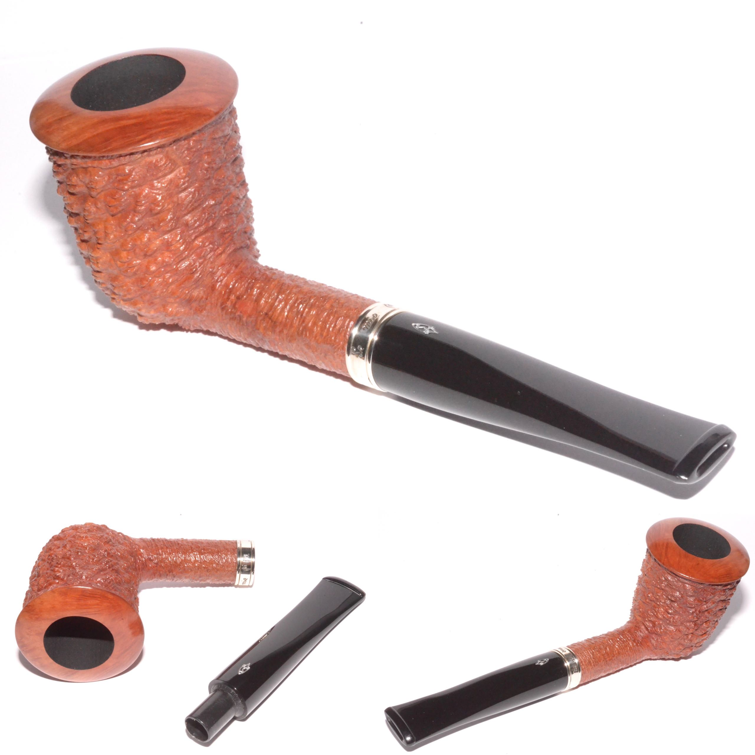 Savinelli Achilles Favorite III La MIA Pagoda Rustic Pipe w 