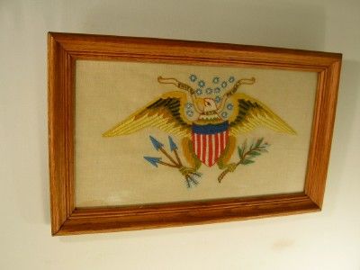   Eagle Needlework Sampler Exitus ACTA Probat End Justifies Means