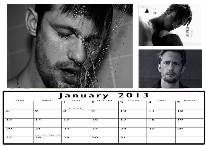 Alexander Skarsgard Calendar 2013 True Blood Sexy Hunk Limited Printed 