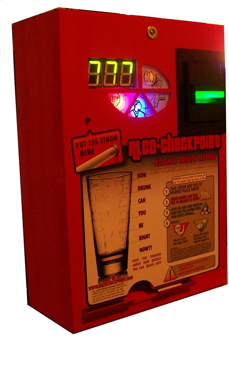 Alco Checkpoint Bar Alcohol Breathalyzer Vending Machine