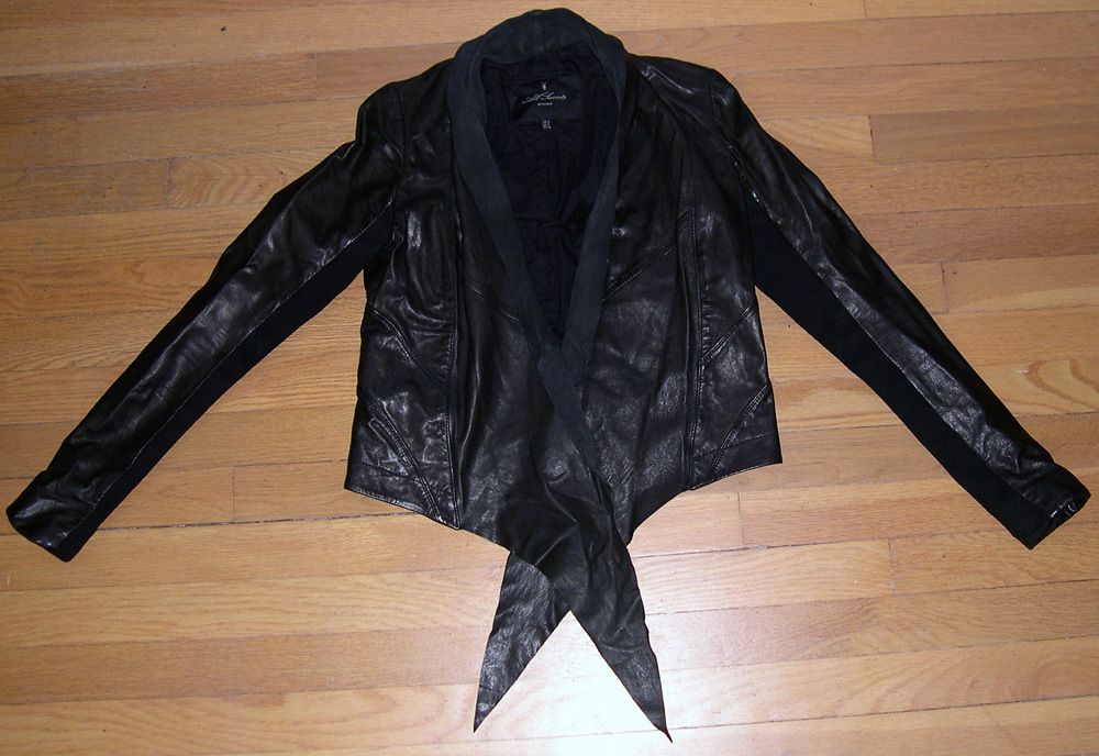 All Saints Cruz Wrap Black Leather Jacket   Buttery Soft