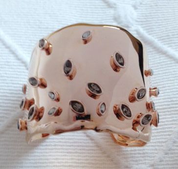 Alexis Bittar Rose Gold Sputnik Cuff