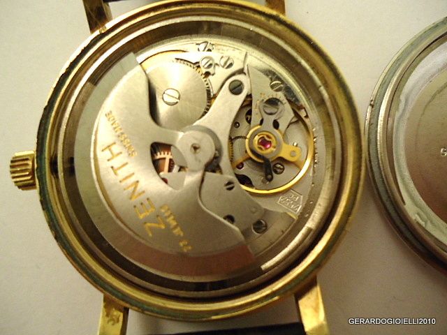 Orologio Zenith Automatico Placcato in Oro Anni 70 75