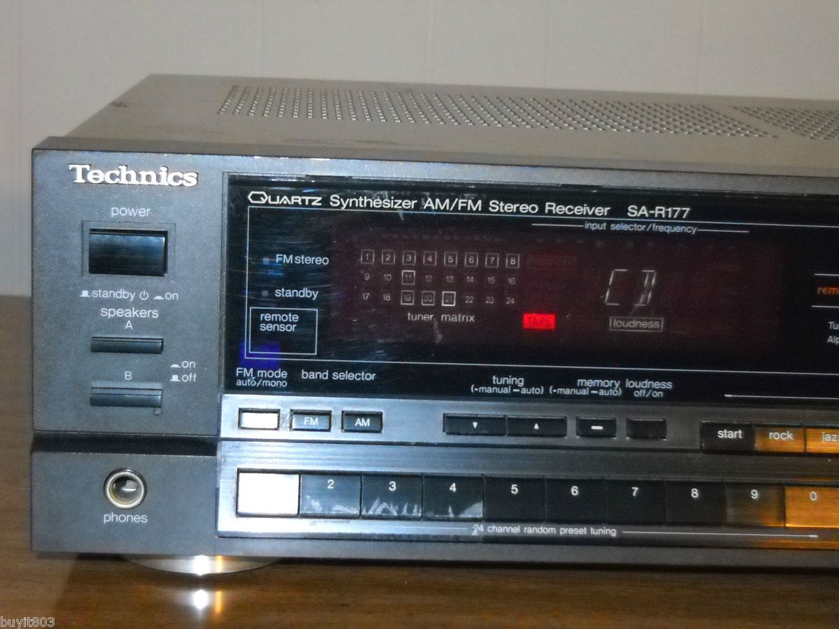 Technics Quartz Synthesizer Am FM Stereo Receiver SA R177
