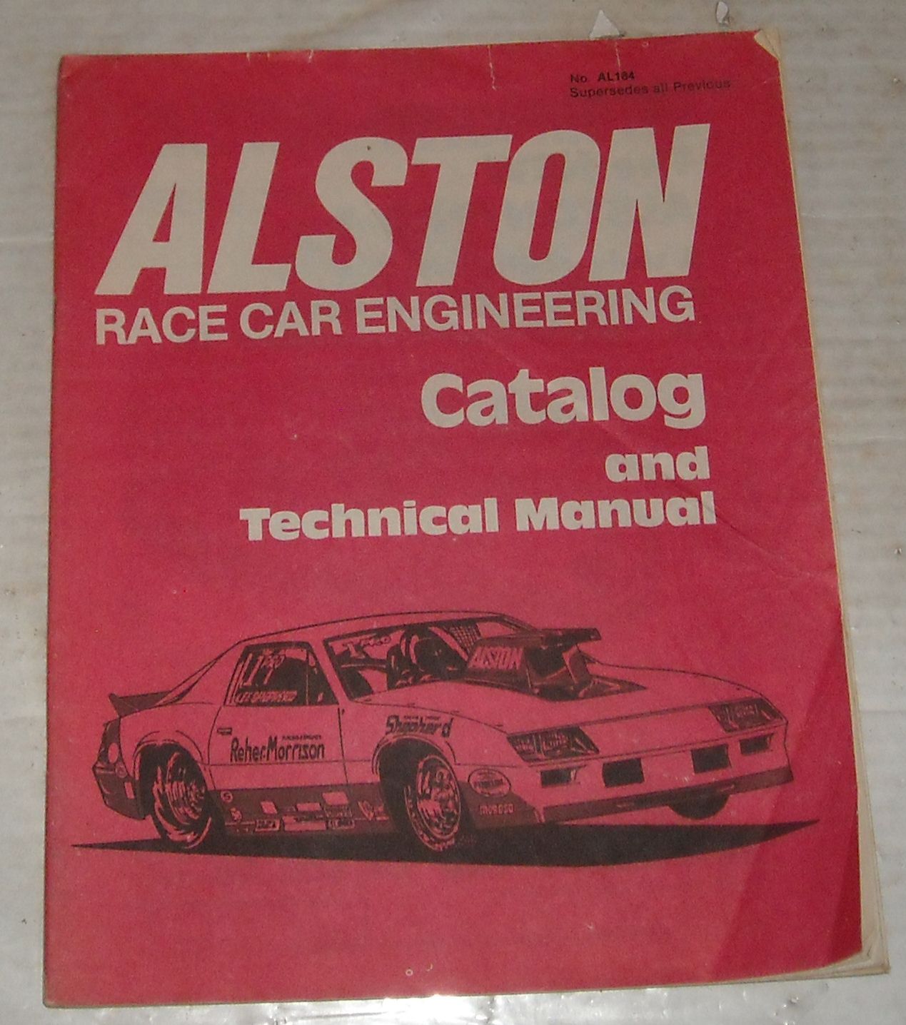 1984 ALLSTON RACE CAR ENGINEERING CATALOG and TECHNICAL MANUAL